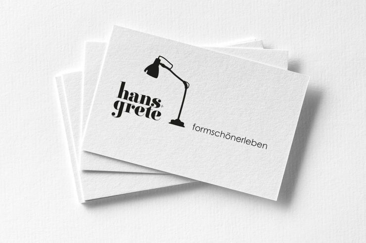 Logo Signet hans+grete Design, Kommunikationsdesign, Grafikdesign, Einrichtung